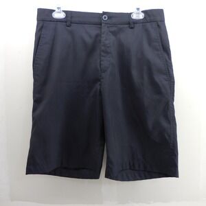 Snake Eyes Dry-18 Mens Golf Shorts Black Size 34 Performance Flat Front SEPFFSH